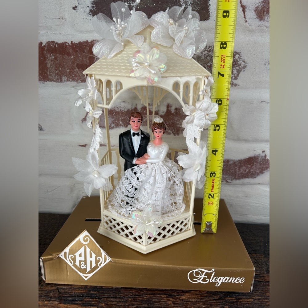 Pfeil & Holing NY VTG 1950-60’s Wedding Cake Topper NOS In Package Plastic RARE - Picture 15 of 16